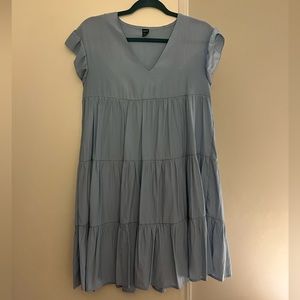 Shein blue babydoll dress